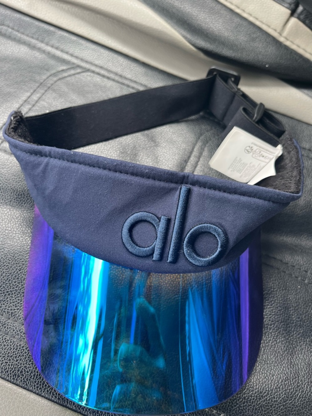 ALO Yoga Navy Visor with Black Inner Band